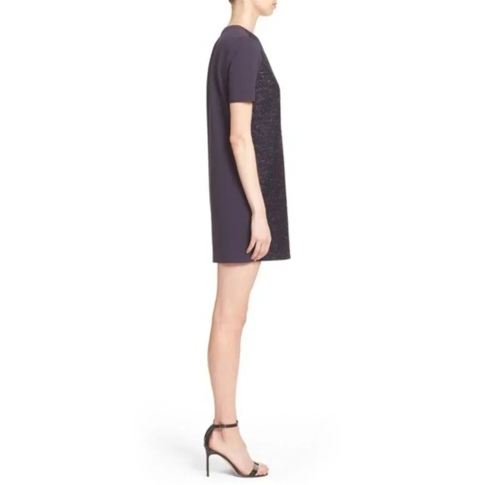 NWT. Tory Burch Metallic shift Dress . SZ XS